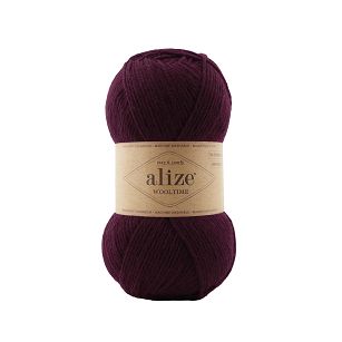 włóczka Wooltime kolor 578 bordowy - 75% wełny
