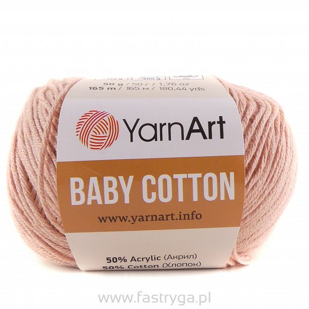 Włóczka Baby Cotton 413 brudny róż