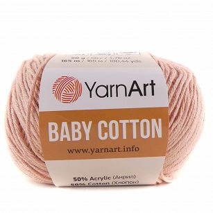 Włóczka Baby Cotton 413 brudny róż