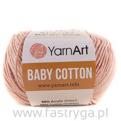 Włóczka Baby Cotton 413 brudny róż