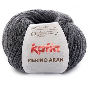 Merino Aran  14 ciemny szary