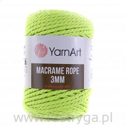 Macrame Rope 3 mm.  801 avokado neon