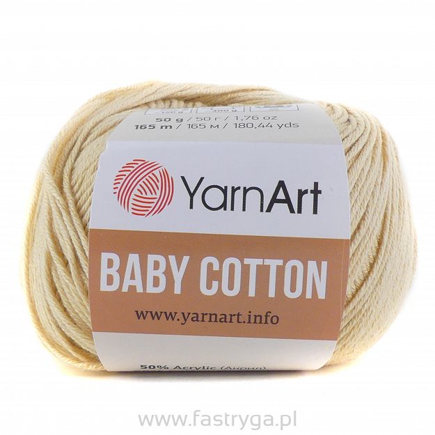 Włóczka Baby Cotton 404 jasny beż