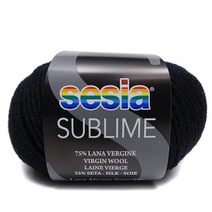 wełna z jedwabiem Sublime 0067 kolor czarny