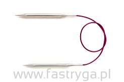 KnitPro Nova Metal - metalowe druty z żyłką numer 4