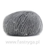 włóczka moherowa z cekinami Bluebell 8463 kolor popielaty - 2