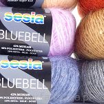 włóczka moherowa z cekinami Bluebell 8463 kolor popielaty - 4