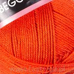 Włóczka 100% bawełny Begonia kolor 5535 ciemna pomarańcza - 2
