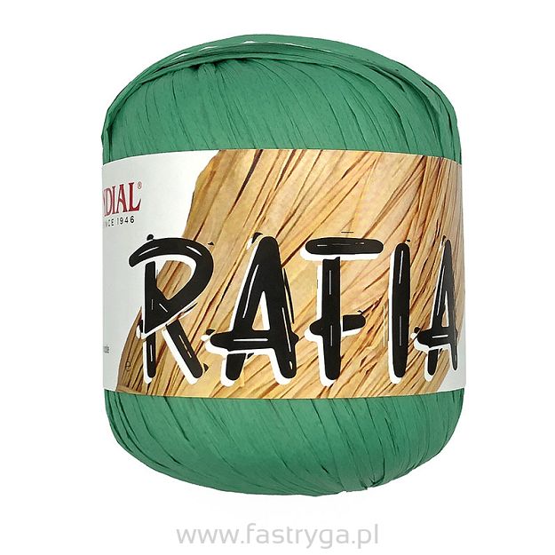 Włóczka Rafia zielona 992