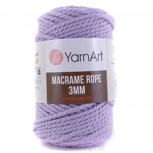 Macrame Rope 3 mm.  765 lila