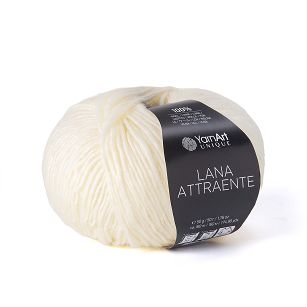 włóczka Lana Attraente kolor 6602 kremowy