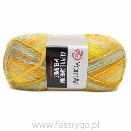 Alpine Angora Melange 433 - żółto-beżowy