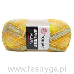 Alpine Angora Melange 433 - żółto-beżowy