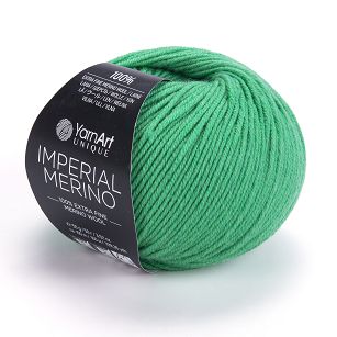 włóczka Imperial Merino kolor 3332 zielony