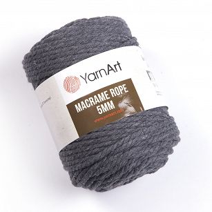 Macrame Rope 5 mm.  758 grafit