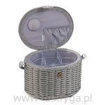 Przybornik krawiecki - wiklinowe pudełko - 2