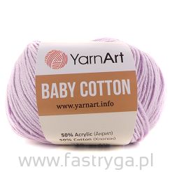 Włóczka Baby Cotton 416 pastelowy fioletowy
