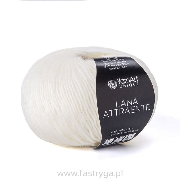 włóczka Lana Attraente kolor 6601 biały
