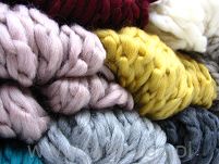 Włóczka z wełny merynosa -  bordo- Nube 58 - 4