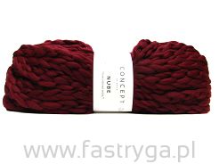 Włóczka z wełny merynosa -  bordo- Nube 58
