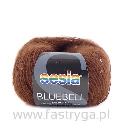 włóczka moherowa z cekinami Bluebell 5883 kolor brąz