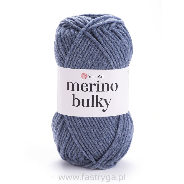 Włóczka Merino Bulky 3864 - stalowy-jeans