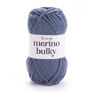 Włóczka Merino Bulky 3864 - stalowy-jeans