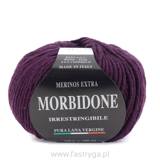Włóczka  Morbidone   33 śliwka