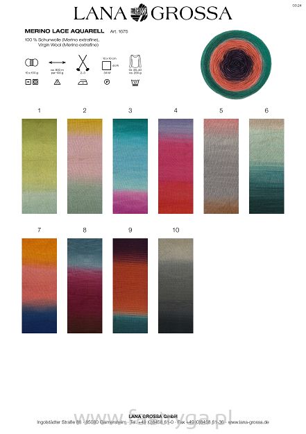 Merino Lace Aquarell  012