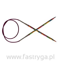 KnitPro Symfonie Wood - drewniane druty z żyłką 80 cm o grubości 6 mm