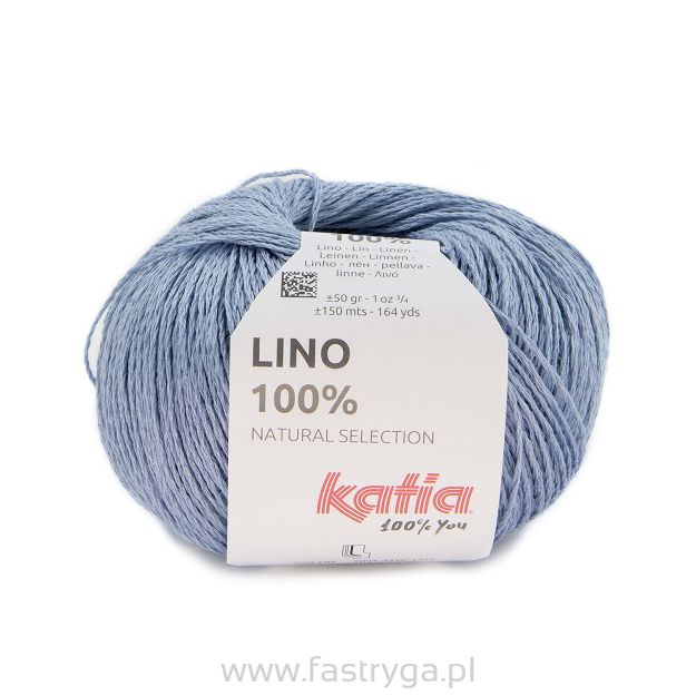 Włóczka Lino 100% kolor 34 jasny jeans