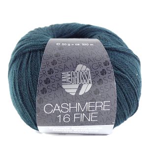 Włóczka Cashmere 16 Fine  014 zieleń butelkowa