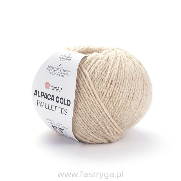 Alpaca Gold Paillettes kolor 9302