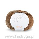 Myla 09 - Włóczka wełna i alpaca - brązowa - 2