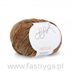 Myla 09 - Włóczka wełna i alpaca - brązowa