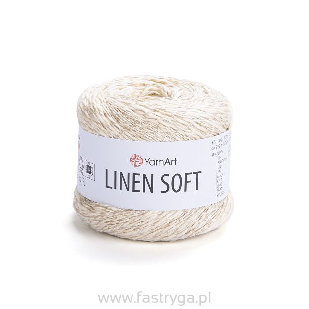 Włóczka Yarnart Linen Soft 7302 krem
