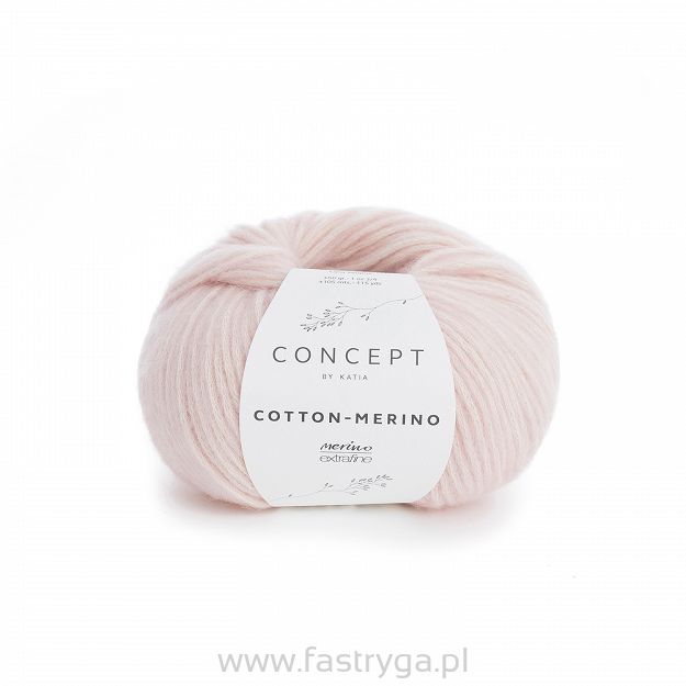 Katia Cotton Merino 103 jasny pastelowy róż