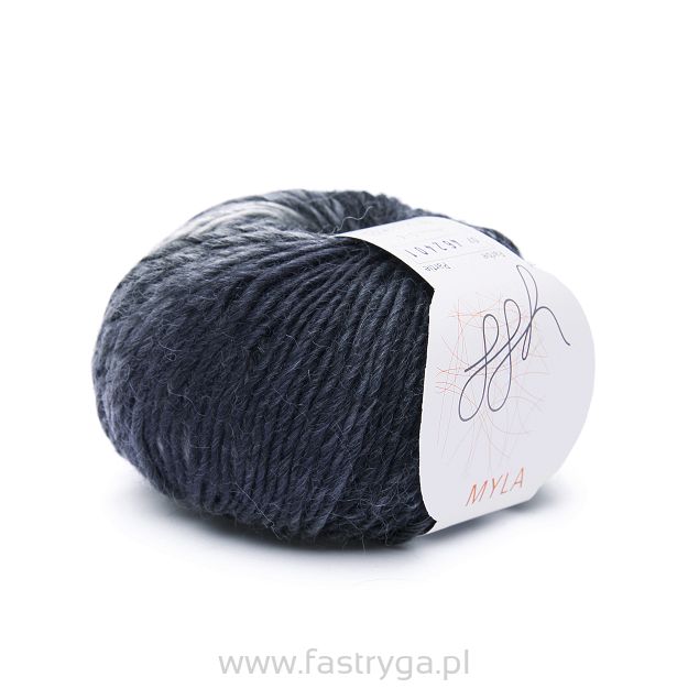 Myla 7 - Włóczka wełna i alpaca - grafit