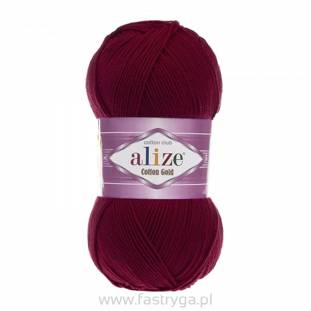 Włóczka Alize Cotton Gold 57 bordo