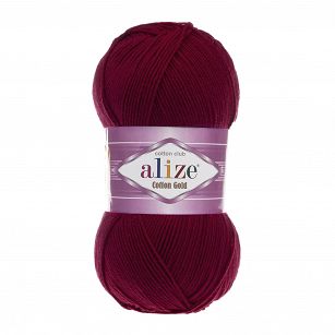 Włóczka Alize Cotton Gold 57 bordo