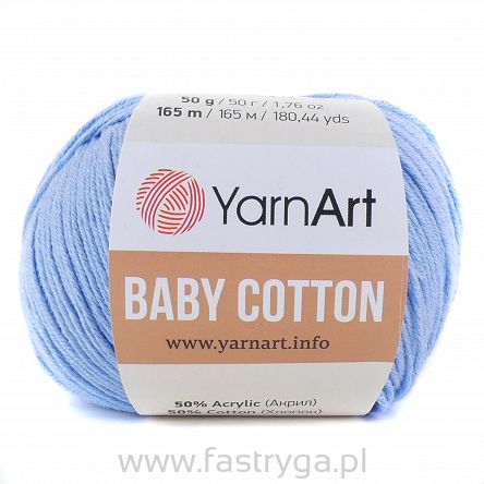 Włóczka Baby Cotton 448 niebieski