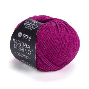 włóczka Imperial Merino kolor 3319 magenta - amarant
