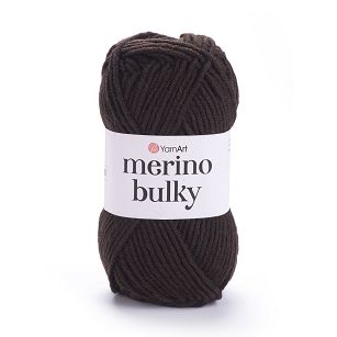 Włóczka YarnArt Merino Bulky 116 - ciemny brąz