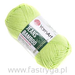 Zielona włóczka Jeans Bamboo 136 Yarn Art