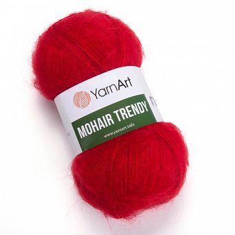 YarnArt Mohair Trendy 105 - czerwony