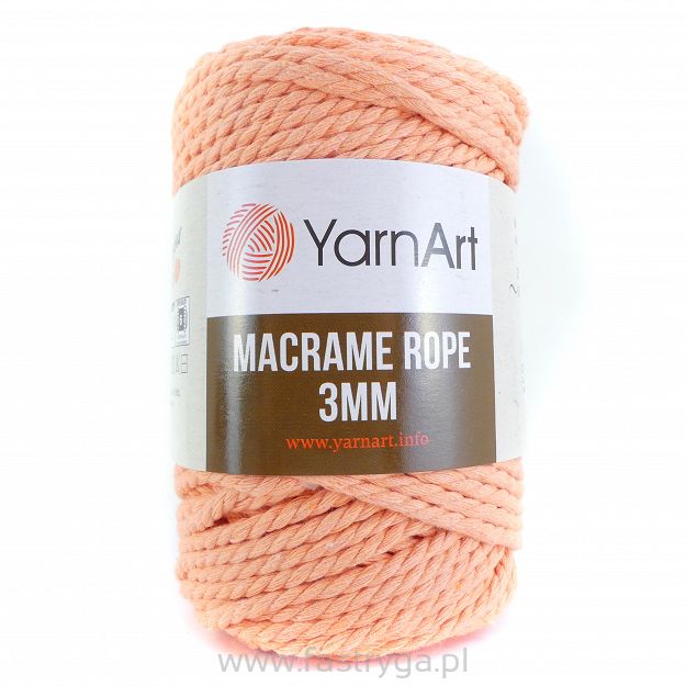 Macrame Rope 3 mm.  767 łosoś