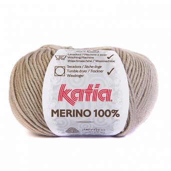 Katia Merino 100% 40 - włóczka zimny beż