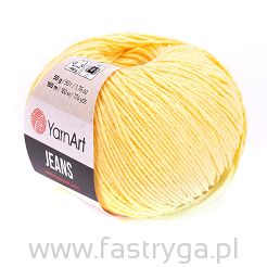 Włóczka  Jeans 88 blady żółty