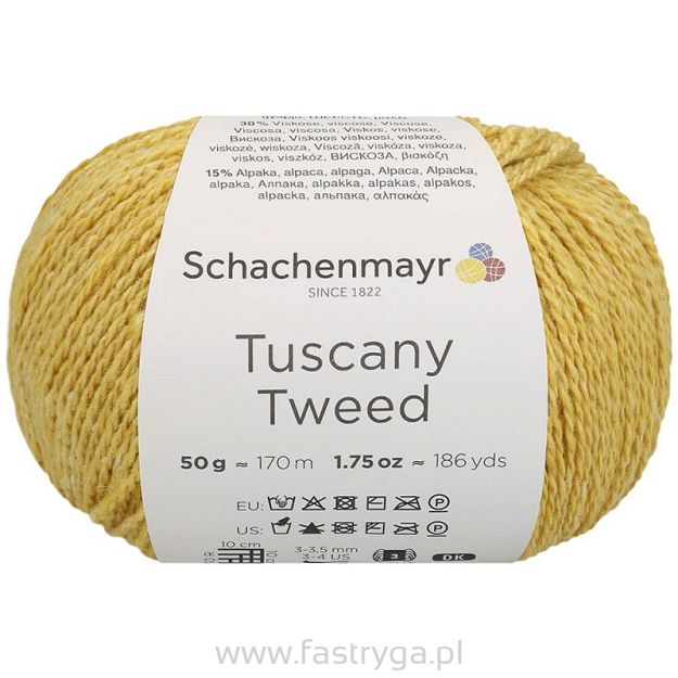 Tuscany Tweed kolor 25 żółty