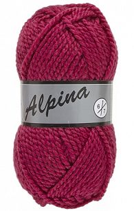 Włóczka Lammy Alpina 6 kolor 014 magenta / amarant wełna z akrylem